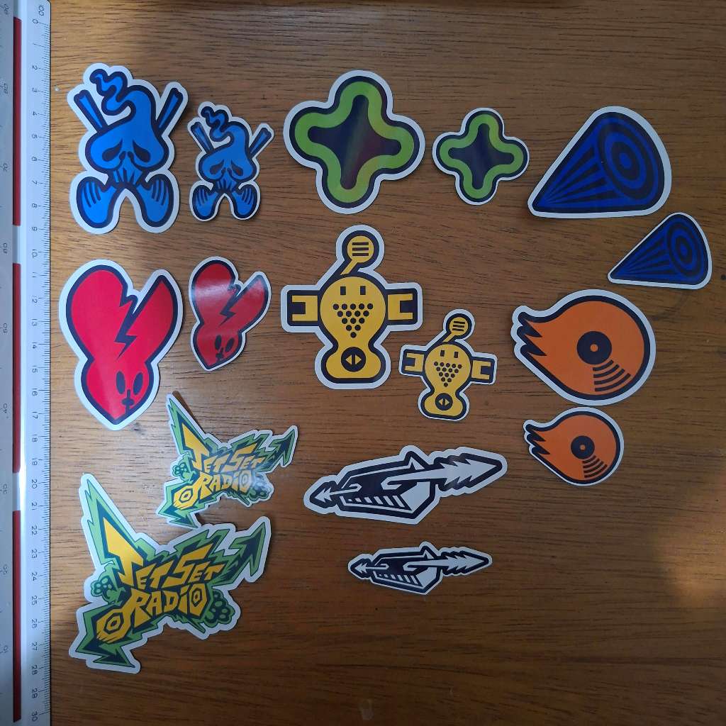 Pack de adesivos Jet Set Radio (8 unidades) | Shopee Brasil