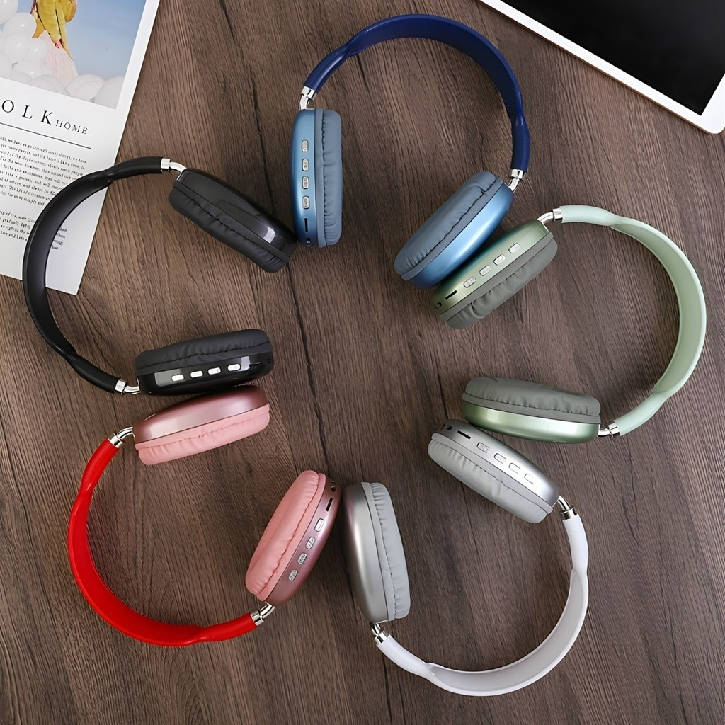Fone De Ouvido Sem Fio Bluetooth P9 Top Headphone | Shopee Brasil