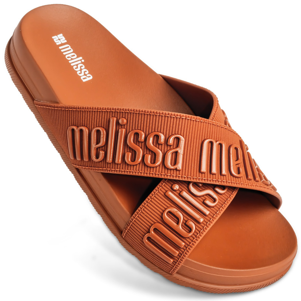 Chinelo Melissa Cozy Slide M-lover Feminino Original 36118 Marrom