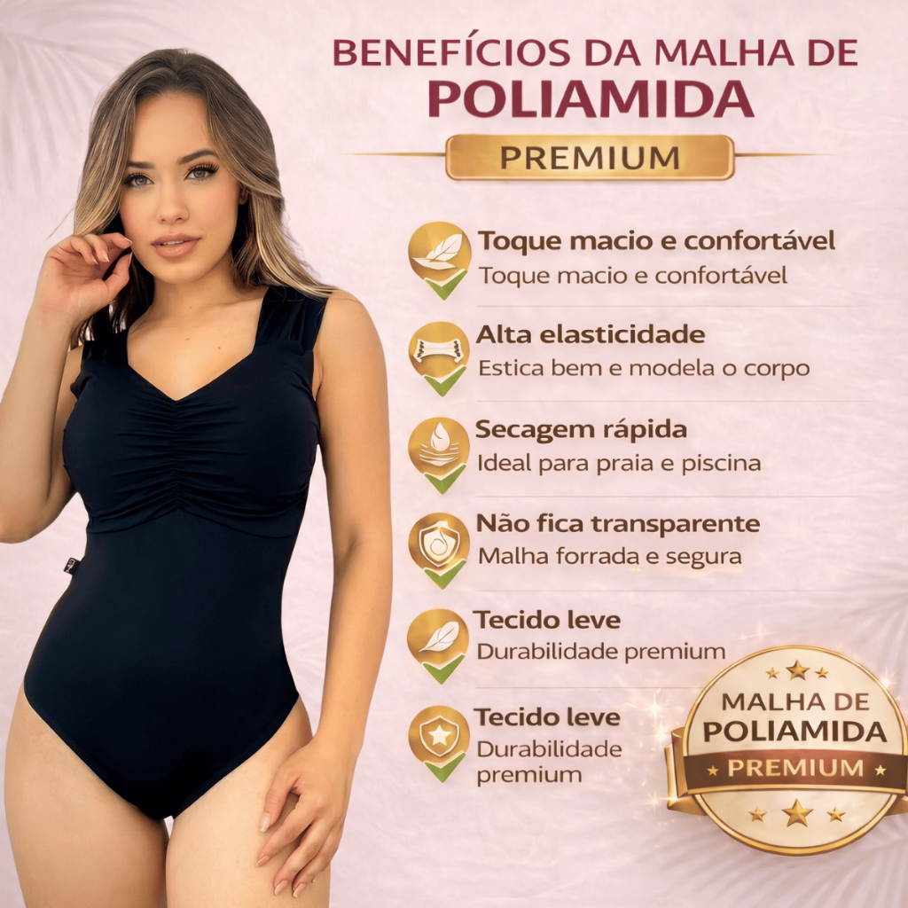 Maiô com bojo franzido e alça larga — foto 2