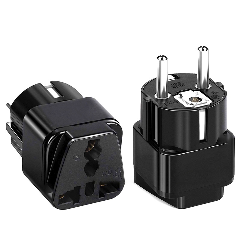 Adaptador Tomada Universal Padrão Europeu 20A 2 Pinos Conversor Plug ...
