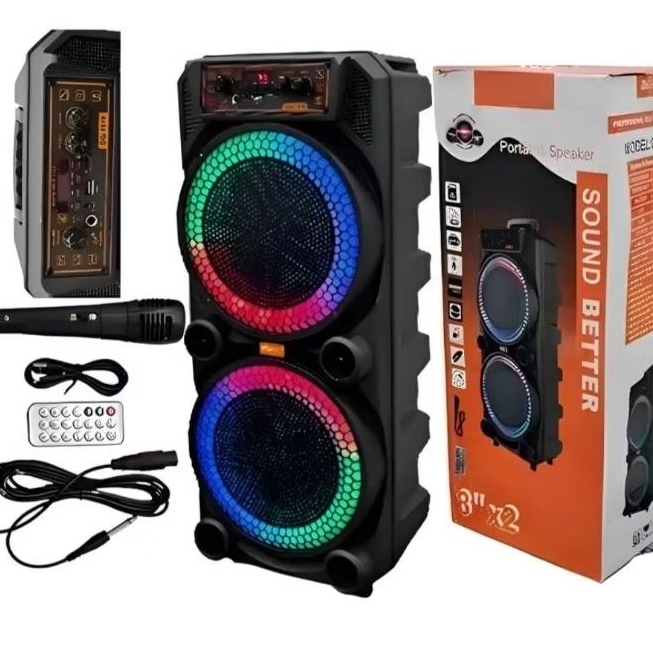 mega Torre De Som potente Bluetooth Amplificada 3000w com 60 cm altura ...