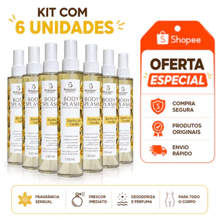 kit Body Splash Feminino Banho de Vanilla 130ml – Perfumação Suave e Doce | Perfume Corporal