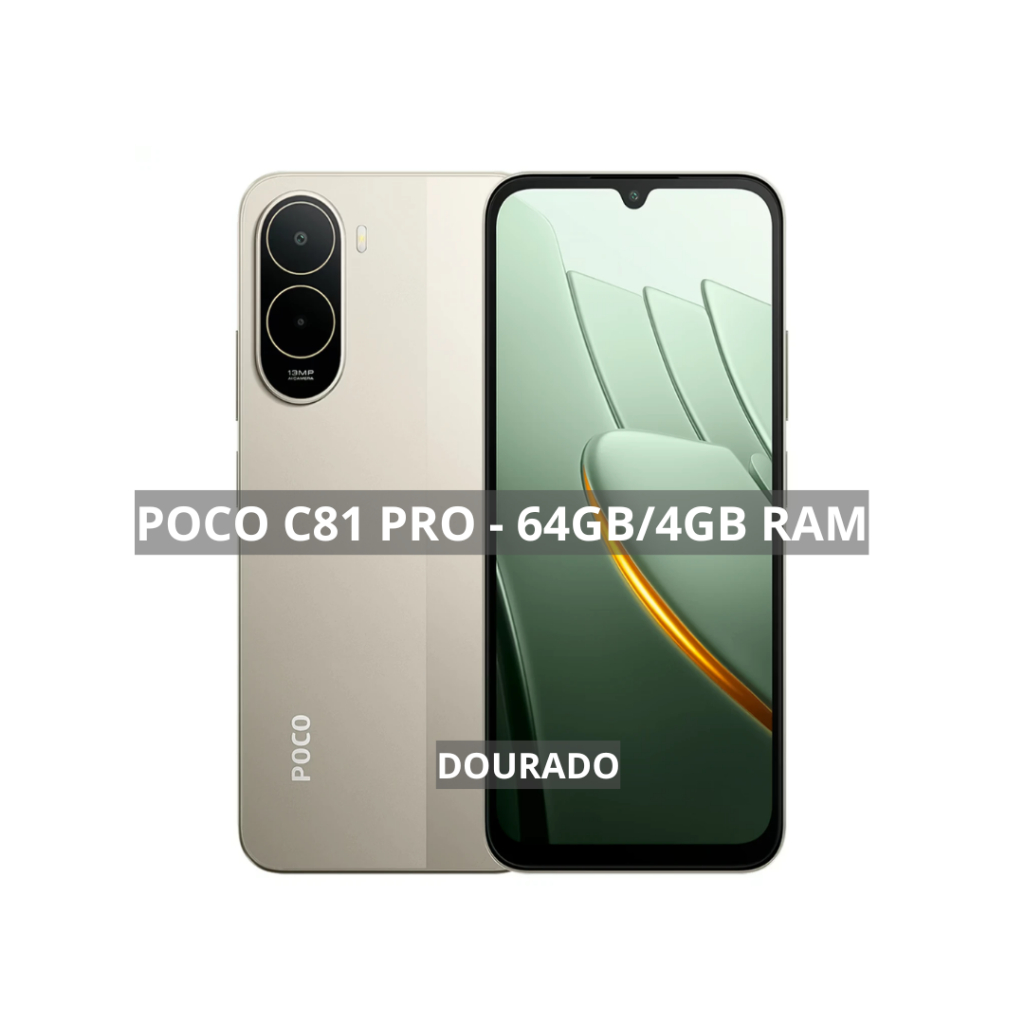 Xiaomi Poco C81 PRO 4G, Versão Global, Bateria 6000mAh