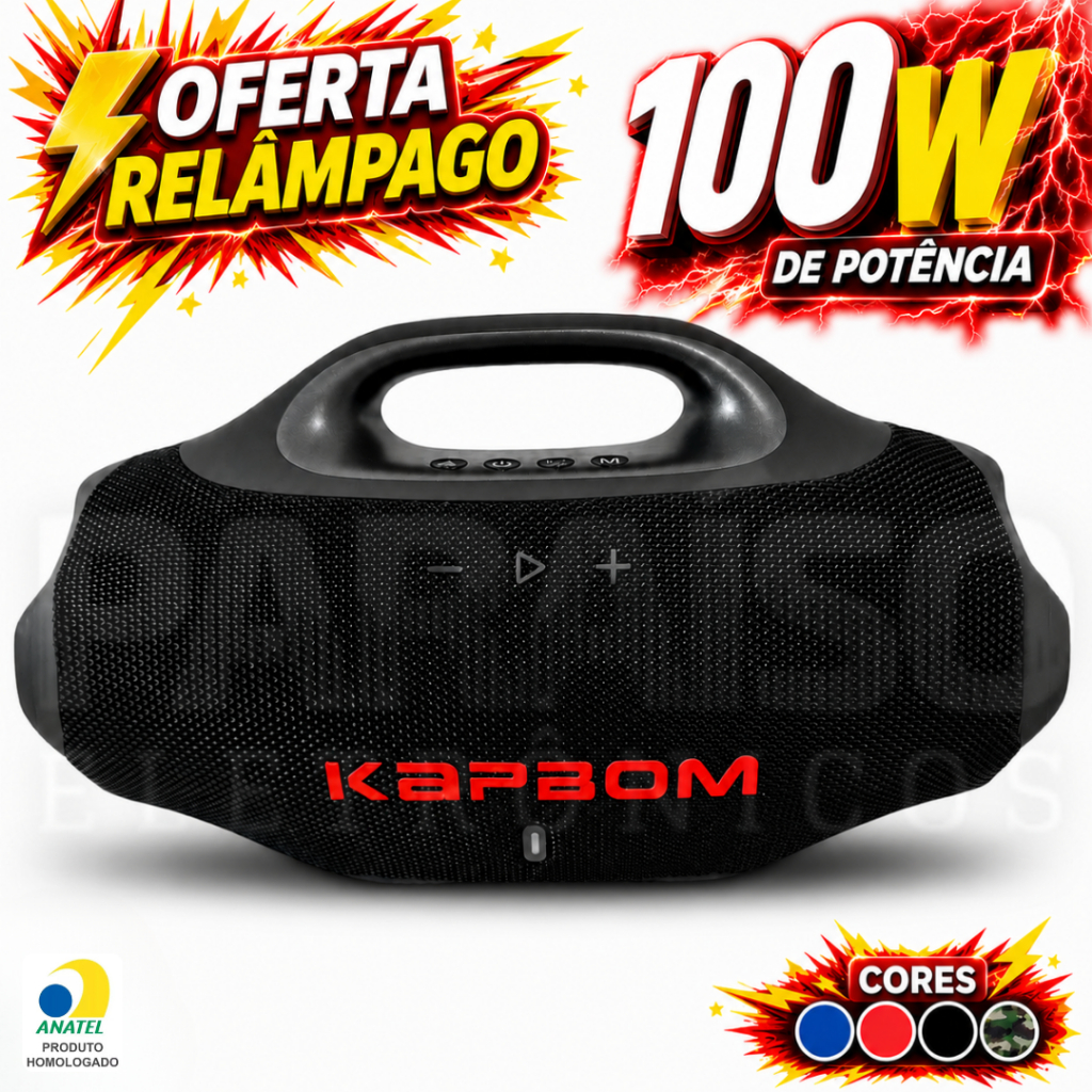 Caixa de Som Kapbom Ka-8518 em Promoção na Shopee Brasil 2026