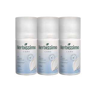 Kit Desodorante Roll-On Antitranspirante Herbíssimo Care Sensitive 50ml (3 unidades)