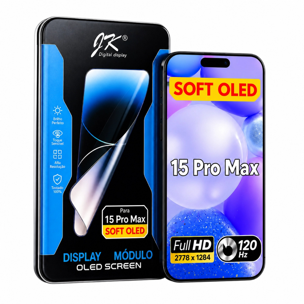 Tela iPhone 15 Pro Max Soft OLED