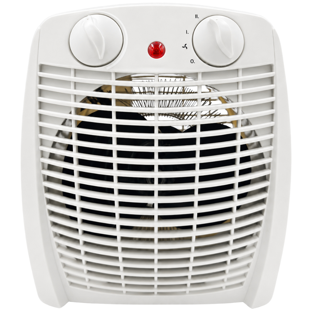 Aquecedor Elétrico Portátil 2 em 1 Aquece e Ventila AQ-100 Kian Branco 1500w 127v