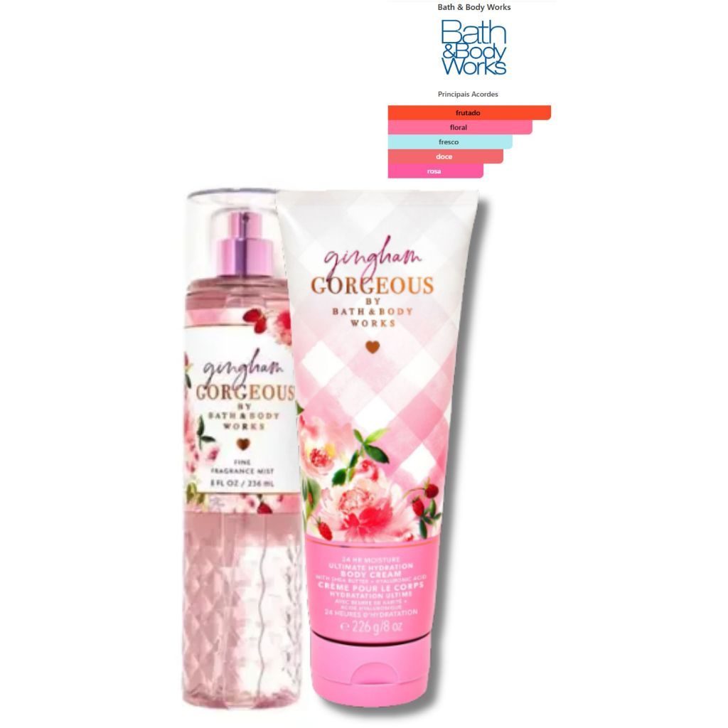 Kit Bath & Body Works Original • Body Splash + Hidratante