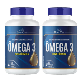 Kit 2x Ômega 3 (Óleo de Peixe) 1400mg Pote 60 Cápsulas