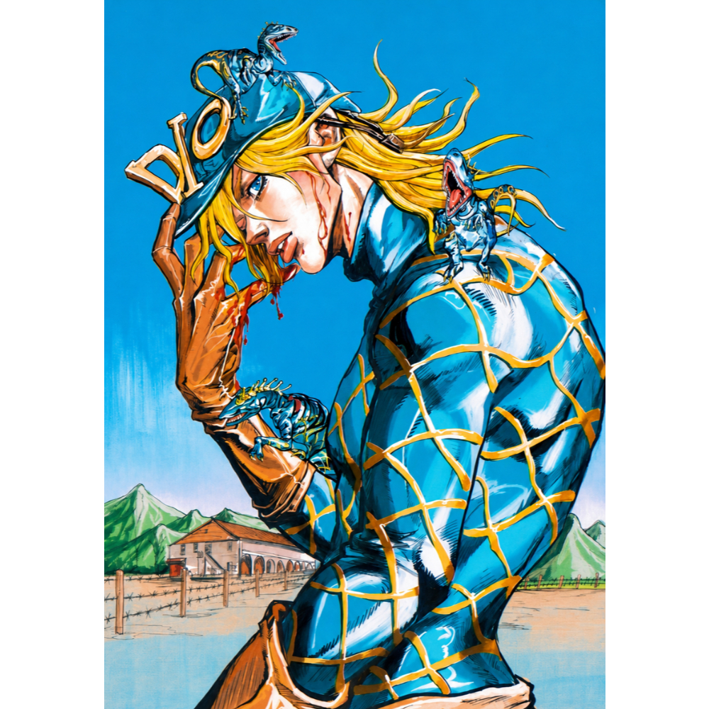 Clássico Anime JoJo Bizarre Adventure Poster A4 20x30 cm Retro