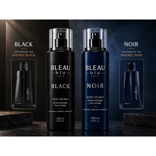 Kit Malbeck Black & Noir | Body Splash Masculino | 200ml cada