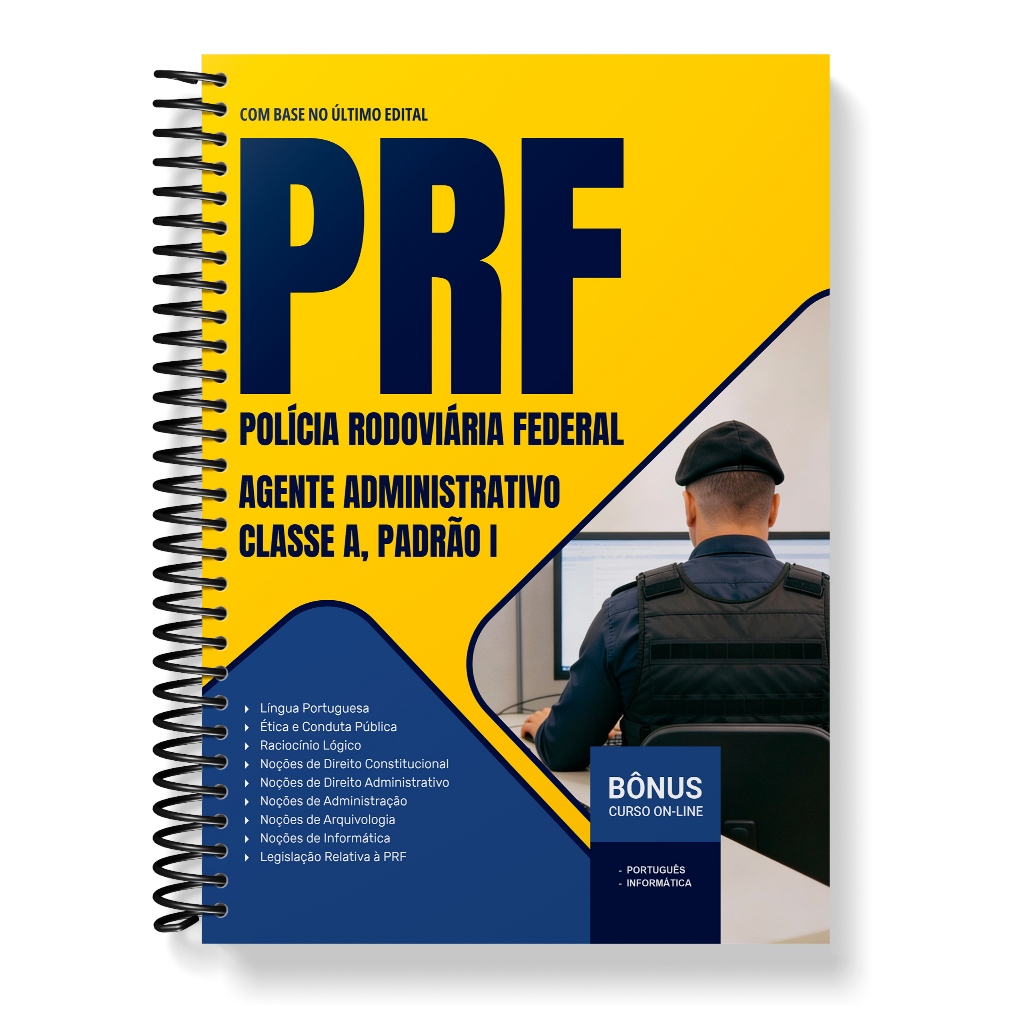 Apostila PRF 2026 - Agente Administrativo - Classe A, Padrão I | Shopee ...