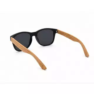 Óculos De Sol Masculino Casual Moda Bambu Lentes Com Proteção Uv400