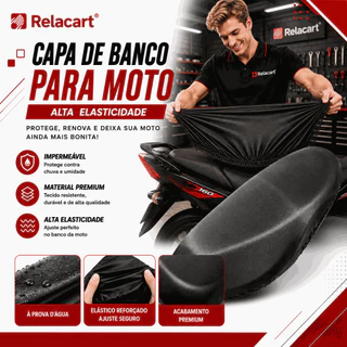 Capa Assento Motocicleta Almofada Couro Protetor Solar Elástica Prova D'água Impermeável e Durável