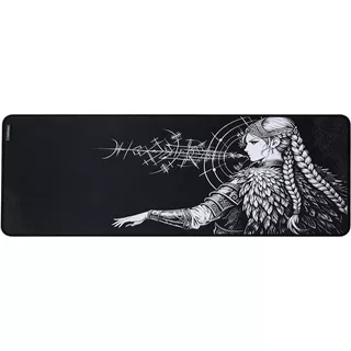 Mousepad Gamer Kalkan Lunair Ext Lite Preto Speed 900x300x3mm Bordas Costuradas Base Emborrachada KLK00104