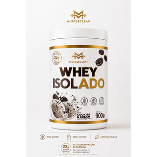 WHEY PROTEIN ISOLADO | POTE 900G | ZERO LACTOSE - MUSCLE CLEAN