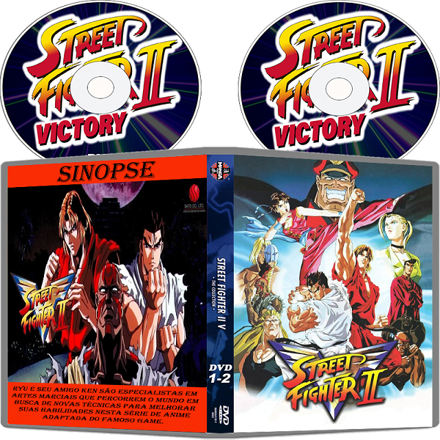 DVD - Street Fighter 2 Victory Completo (Dublado) Em 2 Discos