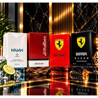 Kit 04 Fragrâncias Masculinas 100ml – Aromas Variados para Presente