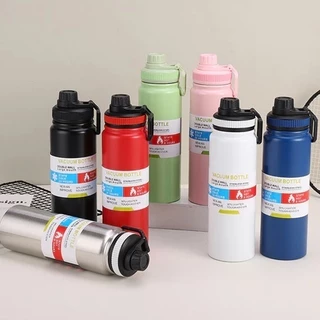 Garrafa Térmica Espacial 800ml Com Isolamento Térmico E Parede Dupla Em Aço Inox Sem Vazamento