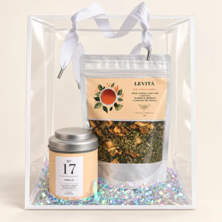 Kit Presente Vela Aromática + Chá Artesanal | Escolha Seu Blend Favorito