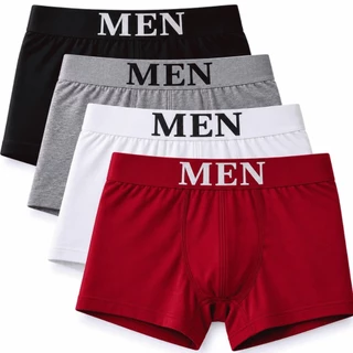 Kit 4 Cuecas Boxer Masculinas Adulto Microfibra Premium, Qualidade e Conforto Máximo no Dia a Dia