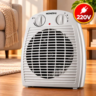 Aquecedor de Ar Mondial A-08 1500W 220V Termoventilador 2 Níveis Cinza