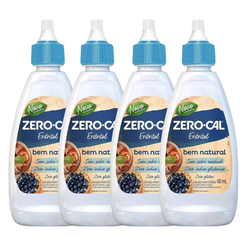 Adoçante Zero-Cal Eritritol Líquido 65ml | Shopee Brasil