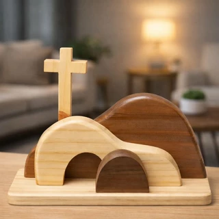 Sepulcro Vazio - Escultura decorativa de páscoa em Oferta na Shopee