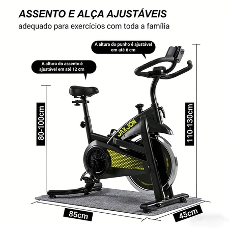 Bicicletas com bluetooth e APP equipamento de spinning ginástica profissional com capacitância de 150 kg e 1 90 metro