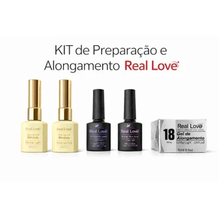 Kit Completo Preparação Blindada + Gel de Alongamento Real Love em Oferta na Shopee
