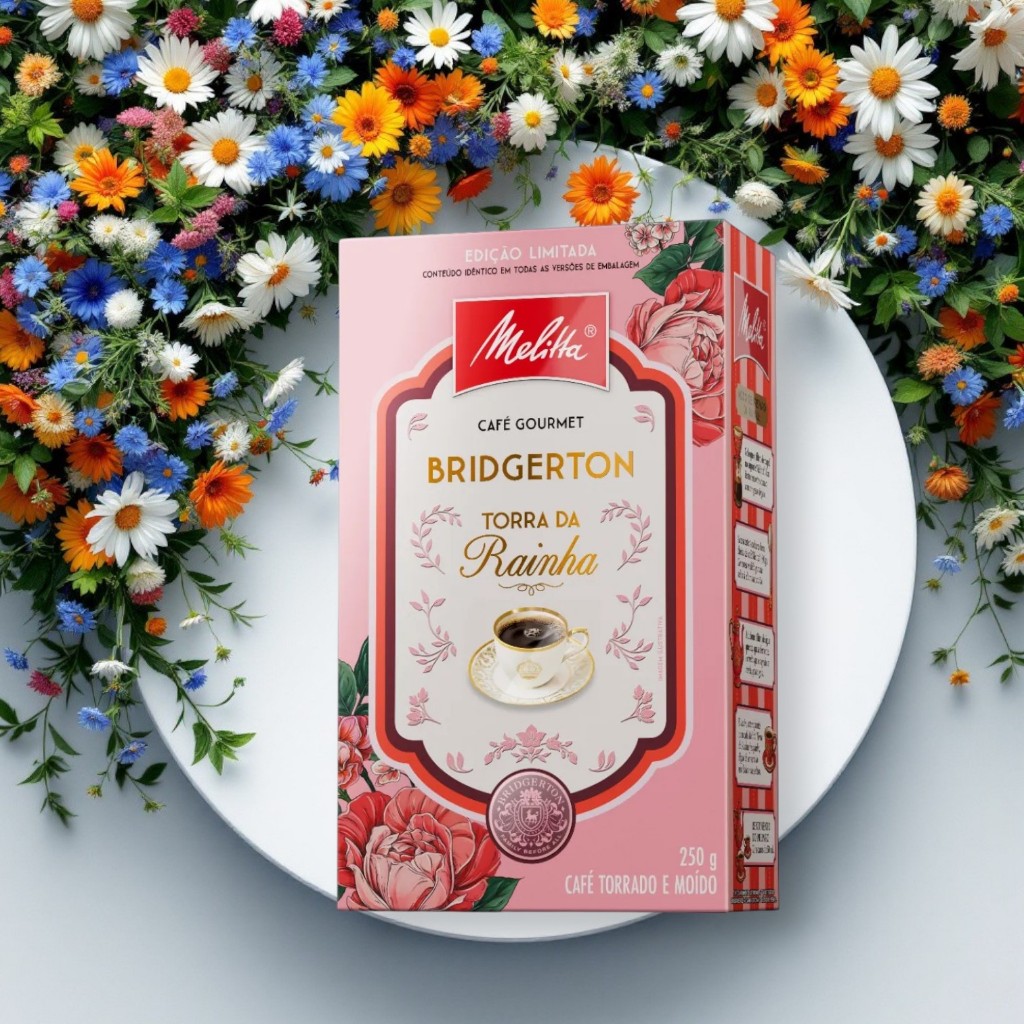 Café Moído Bridgerton Torra da Rainha 250g Melitta Edição limitada ...