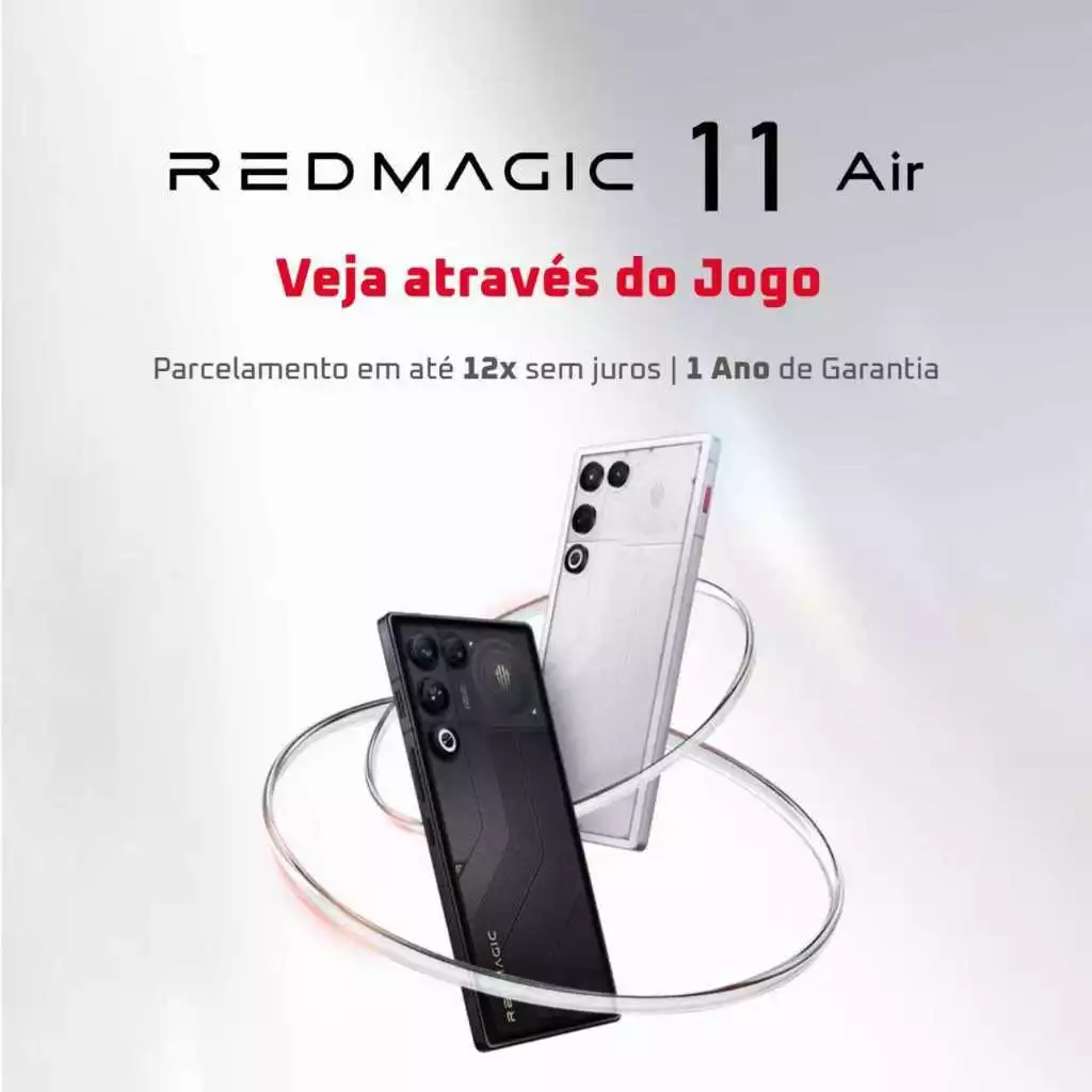 REDMAGIC 11 Air Celular Gamer 5G 12/16 + 256/512GB, Snapdragon 8 Elite, tela OLED de 6,8