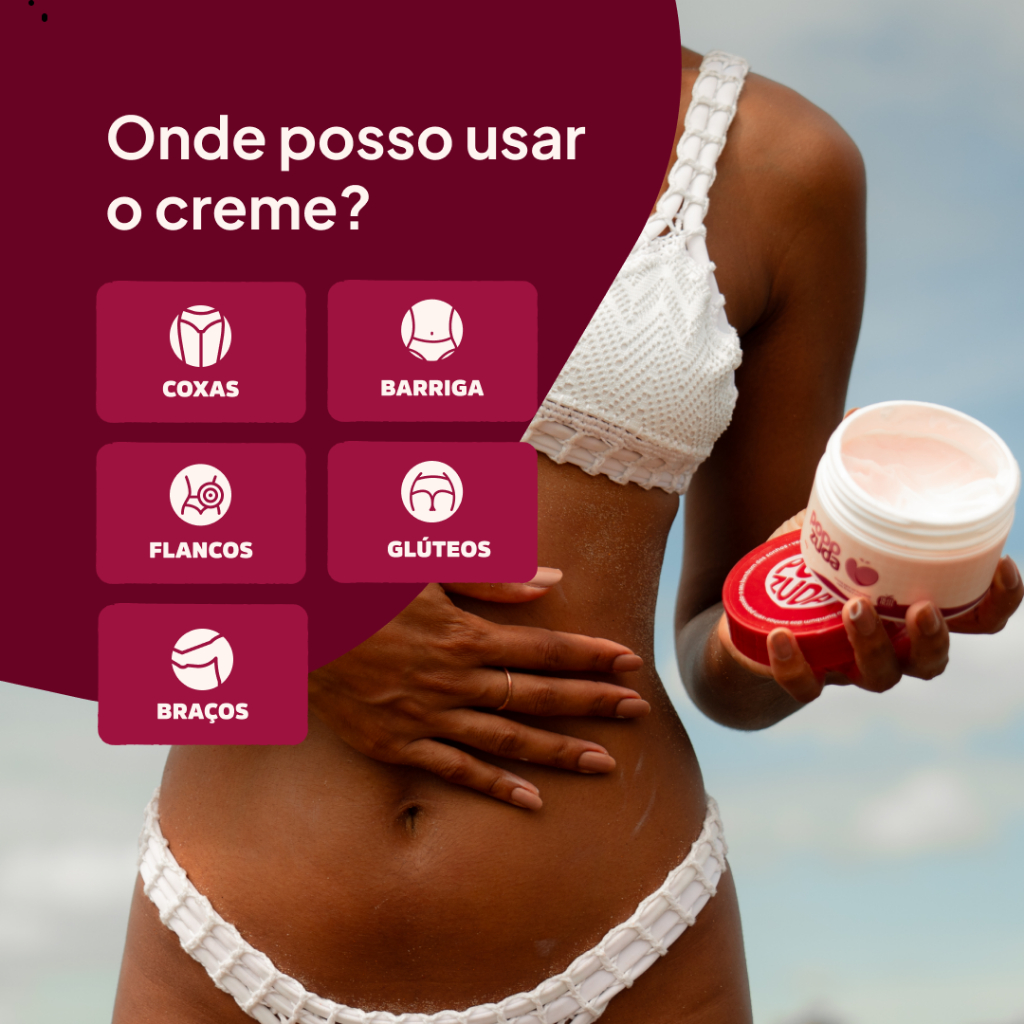 Popozuda Creme Rosa Termoativo Corporal 250g | Efeito Aquecimento e Firmeza da Pele