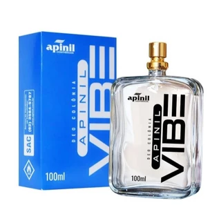 Deo Colônia APINIL VIBE 100ml Apinil, fixação prolongada, dia a dia, frescor vibrante e amadeirado