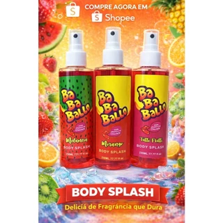 KIT com 3 unidades de Body Splash Corporal com Cheirinho de Chiclete 230ml