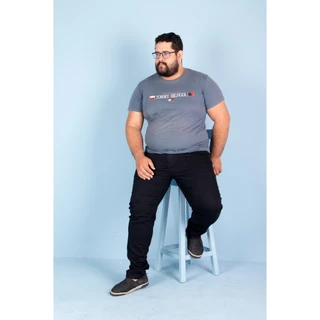 Calça Jeans Masculina Plus Size com Modelagem Reta