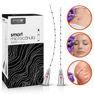 Smart Microcânula 22G x 50mm Caixa com 10 Unidades - Smart Gr