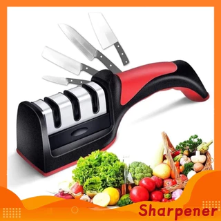 Amolador Afiador De Facas 3 em 1 Em Aço Inox Profissional Com 3 Afiador Premium Canivete em Oferta na Shopee