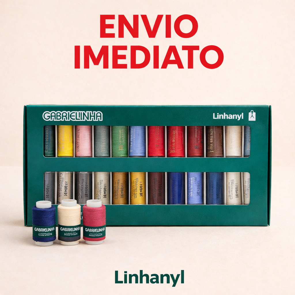Kit Linha Gabrielinha Linhanyl SORTIDA Costura Estojo - 48 UNDIDADES ...