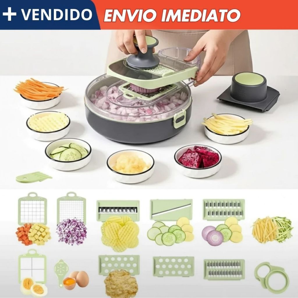 Picador Fatiador Ralador Cortador Vegetais Legumes Frutas Re