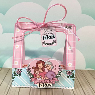 5 Caixa Sacolinha Personalizada Dia das Mães para 3 Doces Mimo Brigadeiro chocolate em Oferta na Shopee