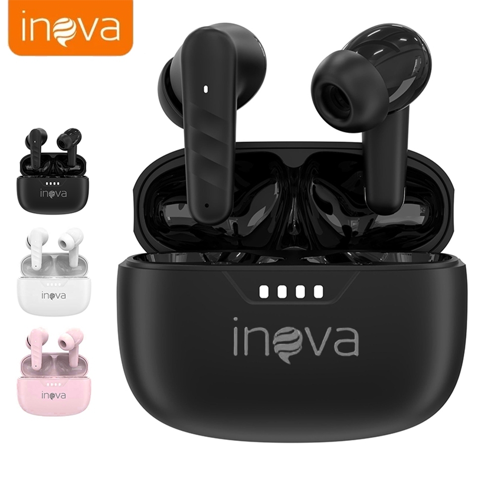 Fone De Ouvido Sem Fio Bluetooth TWS Inova 5.4 Estéreo Ios Android HiFi ...
