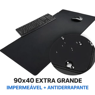 Mouse Pad 90x40 Mousepad Gamer Imperméavel Extra Grande Speed Bertô Desk Pad Preto a Prova d'agua