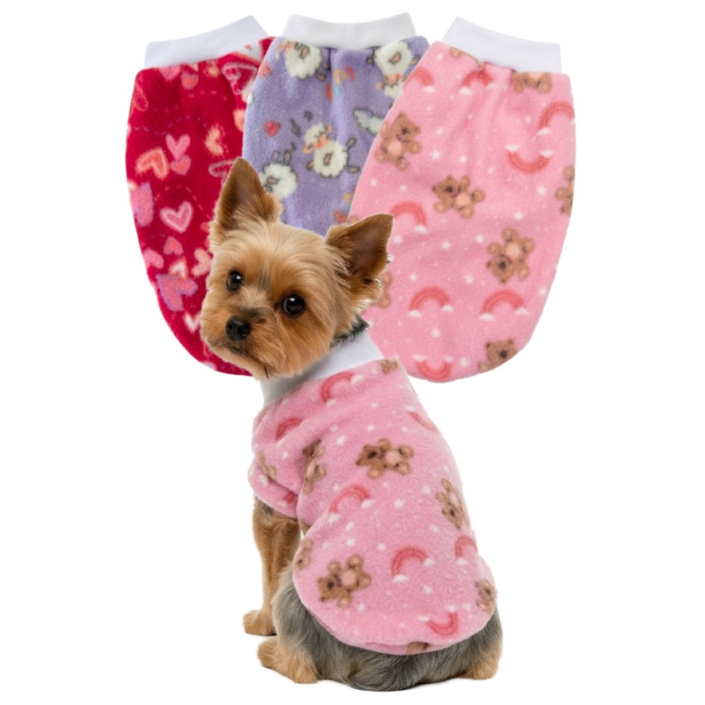 Kit C/3 Roupinhas Soft Inverno Para Cachorro Pet Pequeno Porte a Grande ...