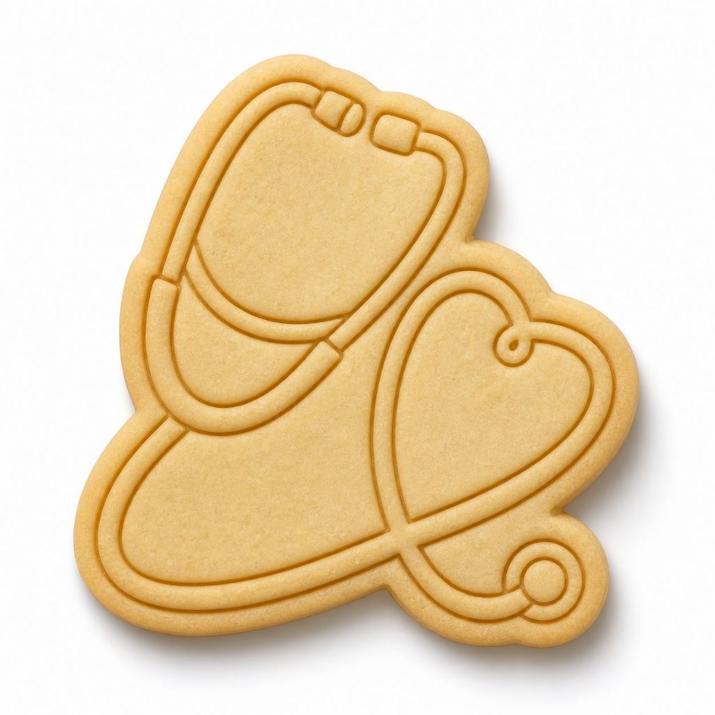 KIT Cortador e Carimbo de Biscoito Enfermagem - M3 - Marcado