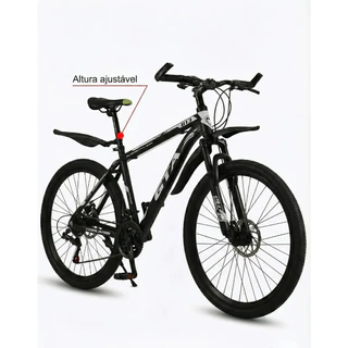 Paralama Dianteiro e Traseiro Bike Bicicleta Aro 26 e 29 Nylon Preto Mtb 3 Peças Aparra Barro MTB