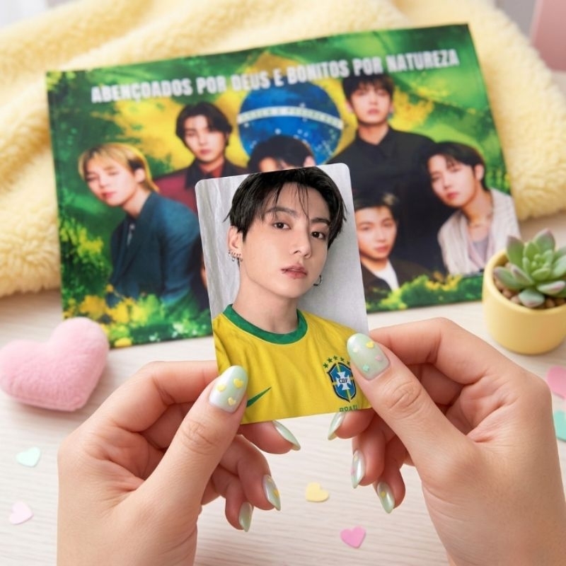 Kit BTS Brasil Edition - Photocards Exclusivos + Figurinhas +