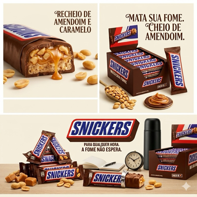 Chocolate Snickers Original - Display com 20 unidades de 45g | Shopee ...
