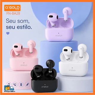 Mini Fone De Ouvido Sem Fio Bluetooth 5.4 TWS IPX4 Compacto E Prático - Compatível Com Android E iOS - A'gold